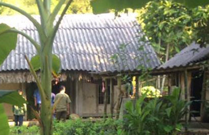 Hiện trường vụ án mạng xảy ra tại Yên Bái. Ảnh: Zing