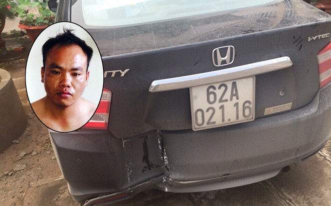 Nghi phạm và chiếc xe bị trộm