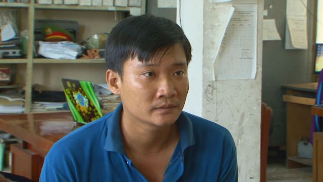 Nghi phạm tại cơ quan điều tra. Ảnh: Công an cung cấp