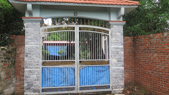 Nhà ông Hùng đóng cửa im ỉm từ khi sự việc xảy ra. Ảnh: Công lý