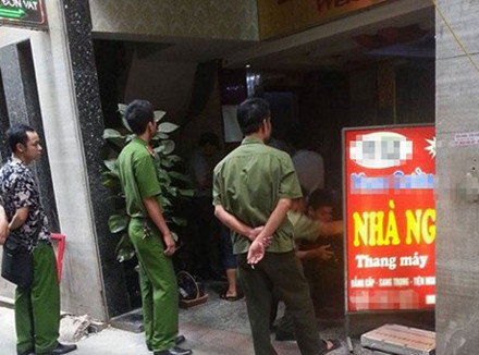 Nhà nghỉ nơi phát hiện thiếu nữ tử vong