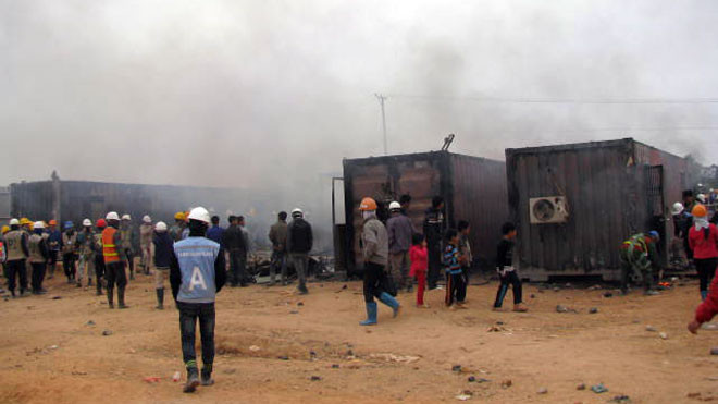 Đụng độ tại Nhà máy Samsung, 4 người bị thương