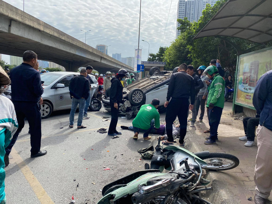 Hiện trường vụ việc. Ảnh: Công Minh