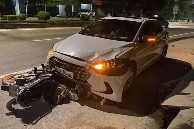 Hiện trường vụ tai nạn.