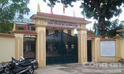 Trung tâm nơi ông P treo cổ tự vẫn. Ảnh: Nguyên Thi.