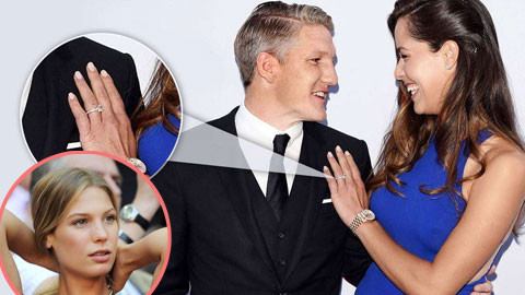 Siêu mẫu Sarah Brandner cay đắng nhìn Schweini chạy theo Ivanovic.