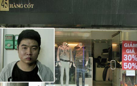 Đối tượng Phạm Sơn Giang và nơi xảy ra vụ cướp.