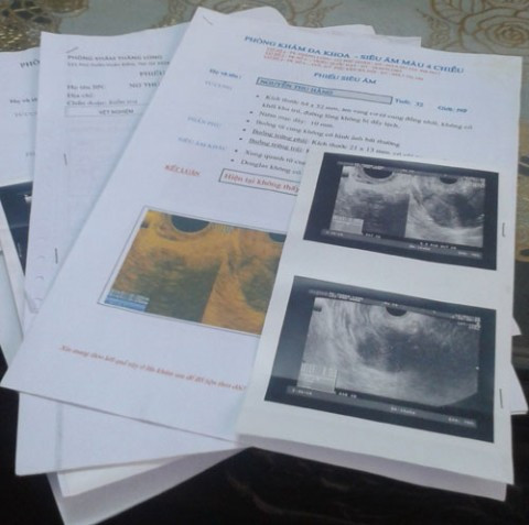 Giấy khám thai của một phi vụ thành công do ông Tùng dắt mối