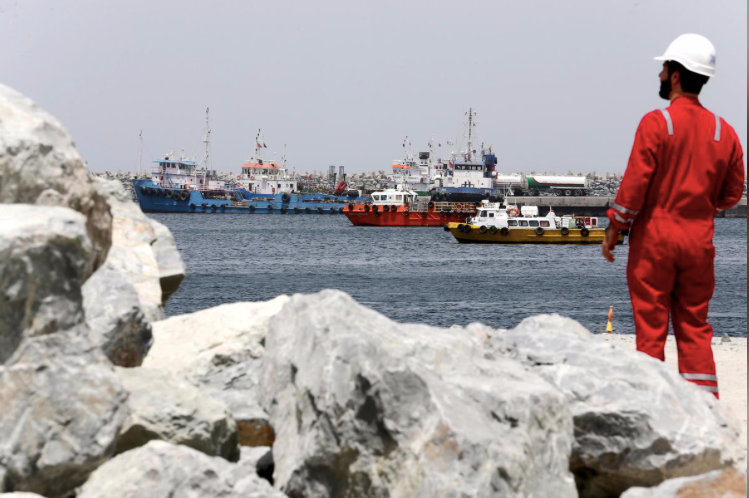 Quang cảnh cảng Fujairah của UAE. (Ảnh: Reuters)