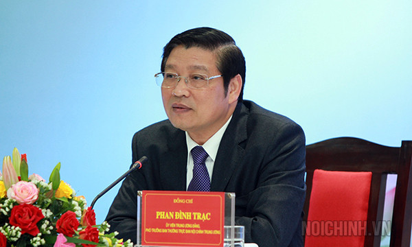 Ông Phan Đình Trạc, Ủy viên Trung ương Đảng, Phó trưởng Ban Thường trực Ban Nội chính Trung ương.
