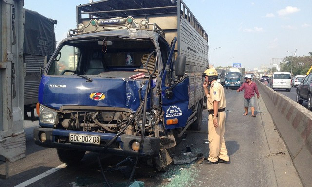 Hiện trường vụ tai nạn.