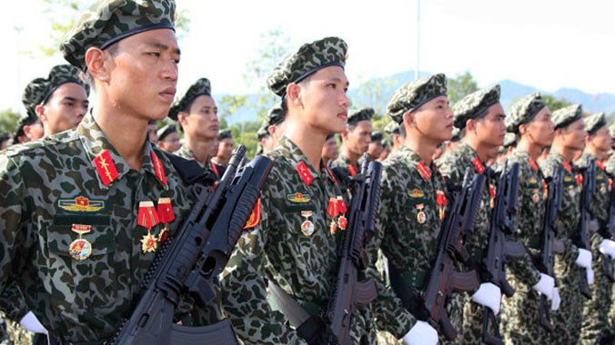 [ẢNH] Luyện tập chuẩn bị lễ Diễu binh ngày Quốc khánh 2/9