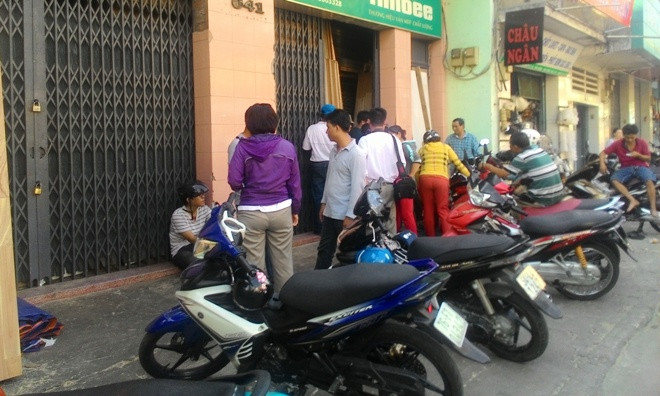 Hiện trường nơi xảy ra tai nạn lao động khiến 1 người tử vong. Ảnh Việt Văn.