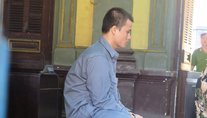 Bị cáo Lê Quốc Bảo tại tòa. Ảnh: Tân Châu.