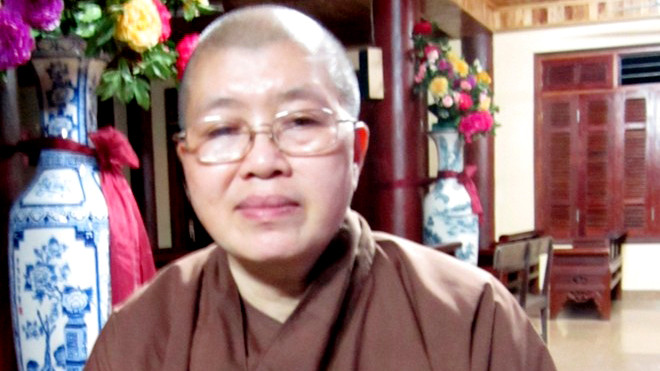 Sư thầy Thích Đàm Lan, trụ trì chùa Bồ Đề