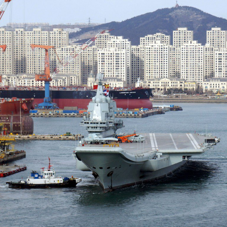 Tàu sân bay nội địa Trung Quốc hôm nay chạy thử trên biển