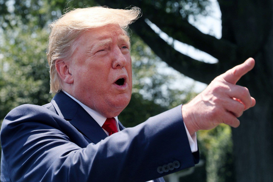 Tổng thống Mỹ Donald Trump phát biểu tại Washington hôm 30/7. (Ảnh: Reuters)