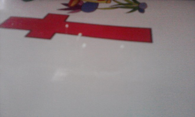 Hoa Ưu Đàm rất mảnh và trắng mọc trên tấm bảng nhà anh Duy. 