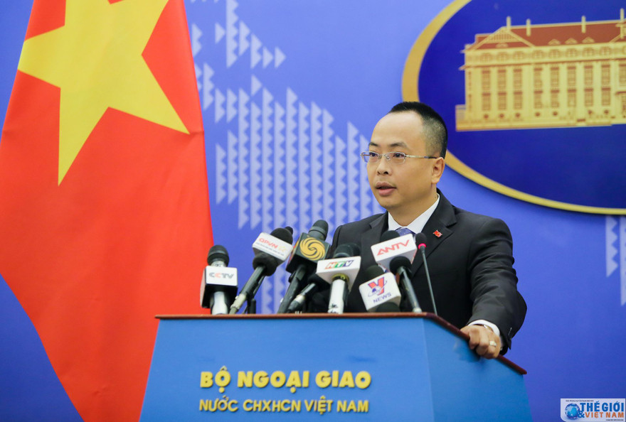 Phó Phát ngôn viên Bộ Ngoại giao Đoàn Khắc Việt. (Ảnh: Nguyễn Hồng)