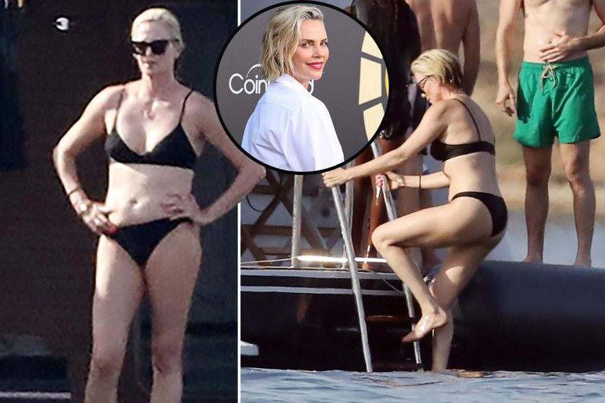Đả nữ Charlize Theron ‘thả dáng’ gợi cảm với bikini bé xíu trước thềm tuổi 46