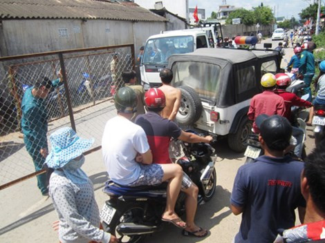 Hiện trường tai nạn. Ảnh: Tiến Tân