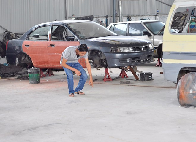 Hiện trường xảy ra vụ việc. Ảnh: Ngọc An