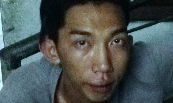 Tên cướp bị cảnh sát nổ 4 phát súng bắt giữ. Ảnh trinh sát cung cấp