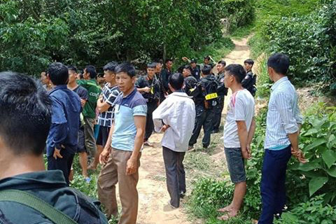 Cơ quan chức năng truy bắt hung thủ. Ảnh Quốc Khánh.