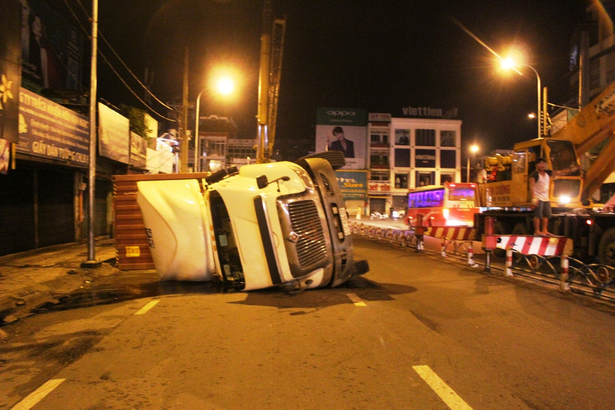 Hiện trường tai nạn.