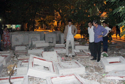 Hiện trường vụ việc. Ảnh: VnExprss.