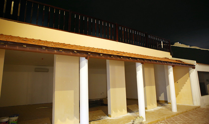 Một góc công trình trái phép vừa được phát hiện tại Hòa Xuân, Cẩm Lệ TP Đà Nẵng.