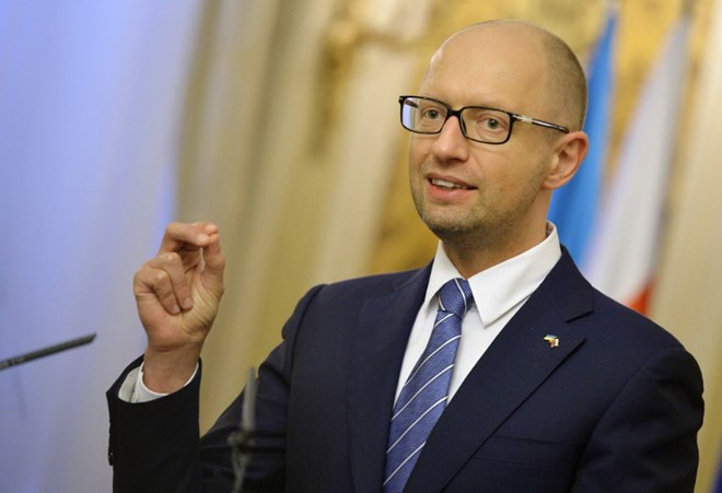 Thủ tướng Ukraine Arseniy Yatsenyuk. (Nguồn: AFP)