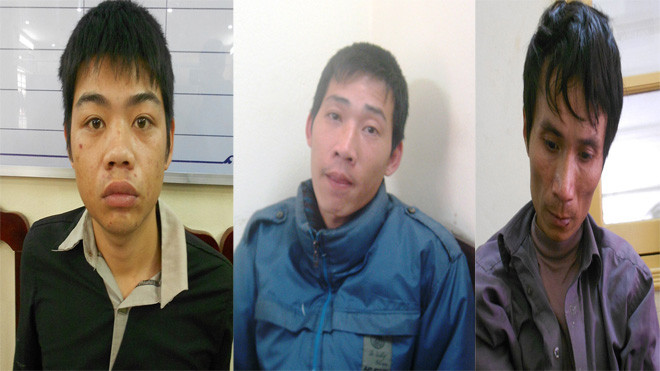 Từ trái sang: Các đối tượng Xuân, Chung, Lộc