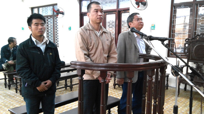 Các bị cáo tại phiên tòa