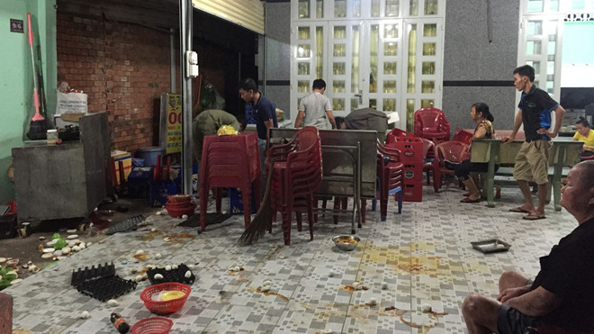 Hiện trường vụ việc.