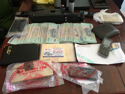 Tang vật vụ án bị công an thu giữ