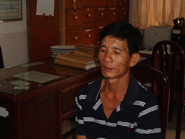 Nguyễn Văn Dũng tại cơ quan điều tra. Ảnh Hồ Giang (Zing)