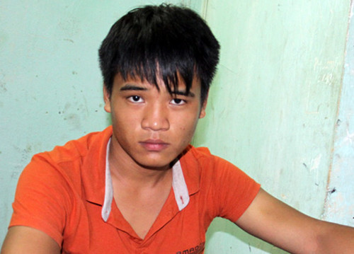 Thắng tại cơ quan điều tra. Ảnh: Thanh Tuấn