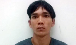 Khương tại cơ quan điều tra. Ảnh: C.A