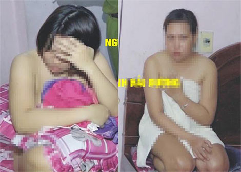 Gái mại dâm bị bắt quả tang tại nhà hàng Sài Gòn.