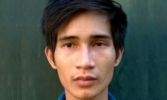 Đối tượng Lợi bị bắt giữ tại cơ quan CA