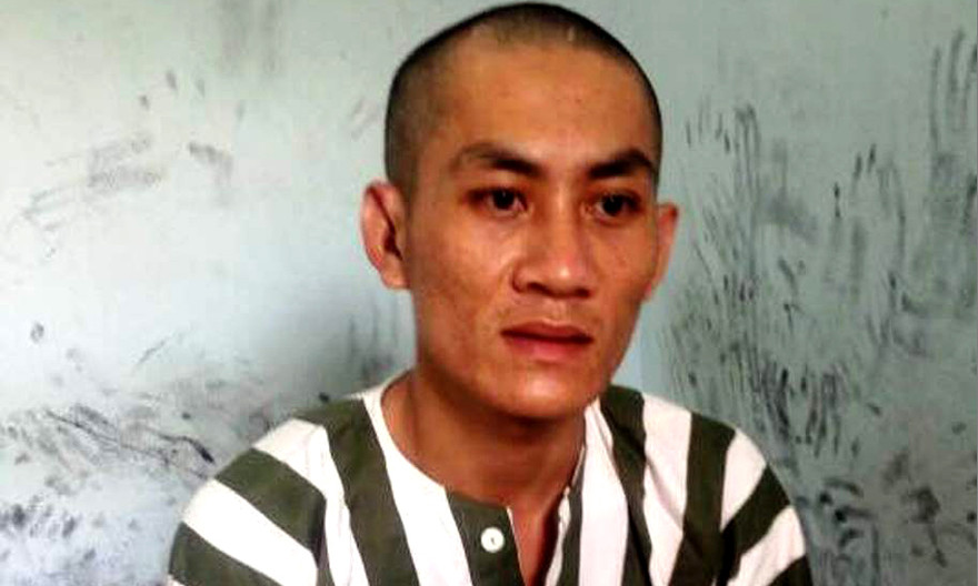 Trương Thanh Việt tại cơ quan công an