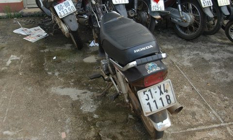 Chiếc xe máy BKS 51X4 – 1118 là phương tiện mà đối tượng Nguyễn Văn Dương dùng để gây án