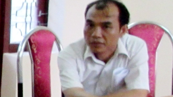 Ông Lê Sỹ Thuần - người trực tiếp nhận hối lộ 10 triệu đồng. Ảnh: Xuân Hùng (Báo Lao Động)