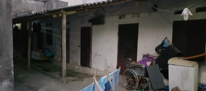 Dãy trọ nơi chị Phường bị hãm hiếp