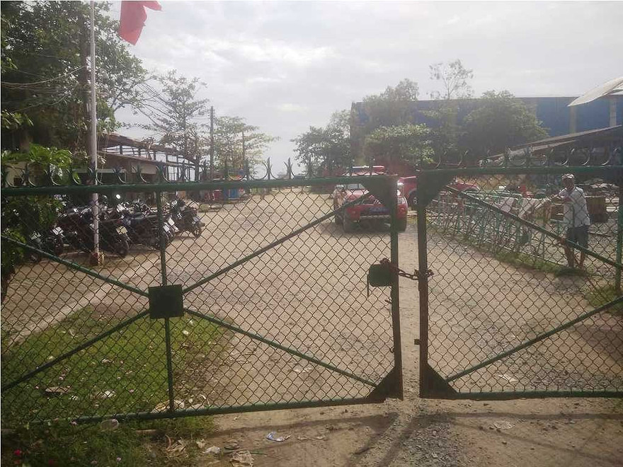 Đường vào hiện trường đã bị phong tỏa