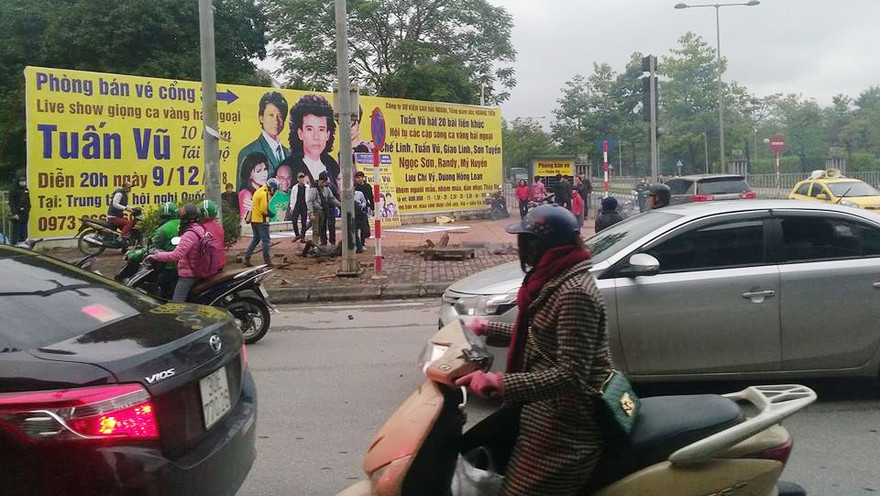 Hiện trường vụ việc được người dân ghi lại. Nguồn: CTV