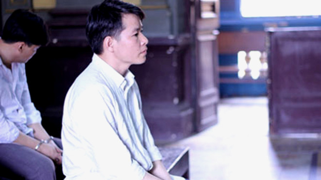 Bị cáo Tuấn tại tòa phúc thẩm