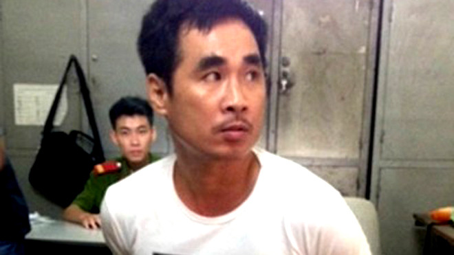 Hùng bị bắt tại cơ quan công an