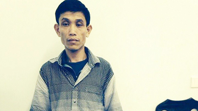 Đối tượng Hưng tại cơ quan Công an